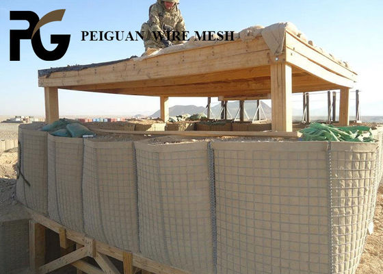 Mil 7 2m  Sand Barrier Welded Gabion Box Explosion Proof Wall